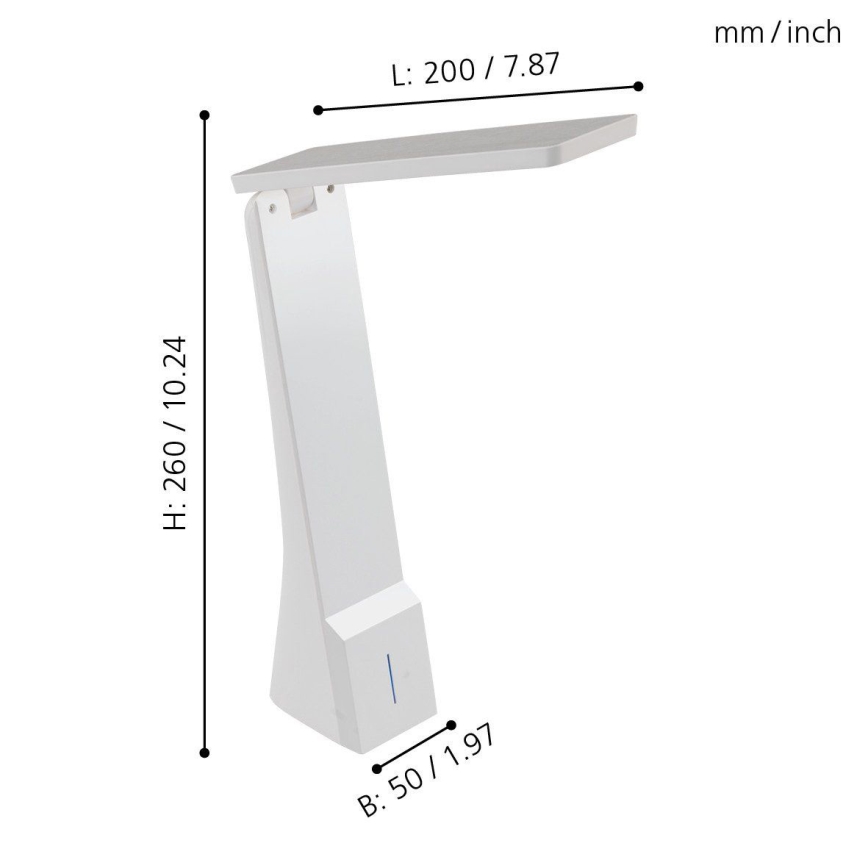 Eglo - Επιτραπέζια λάμπα dimmer LED 1xLED/1,8W/230V λευκό