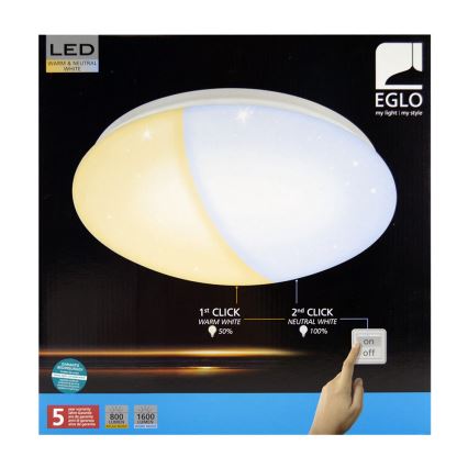 Eglo 97108 - Φως οροφής LED GIRON-RW 1xLED/18W/230V 2700K-4000K