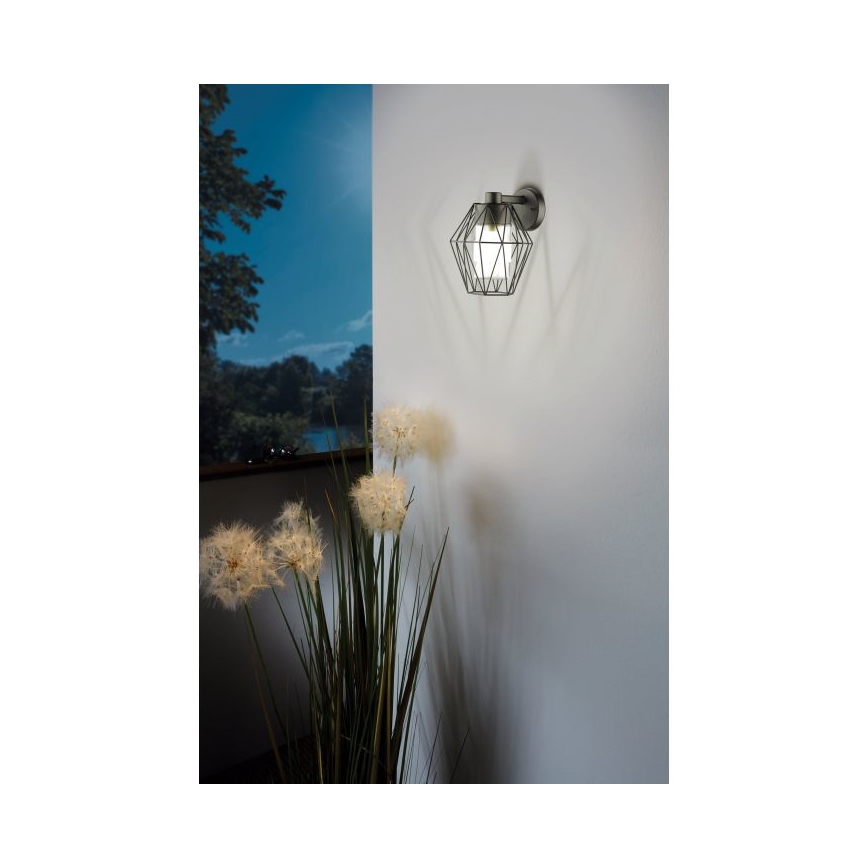Eglo - Φως τοίχου εξωτερικού χώρου 1xE27/60W/230V IP44