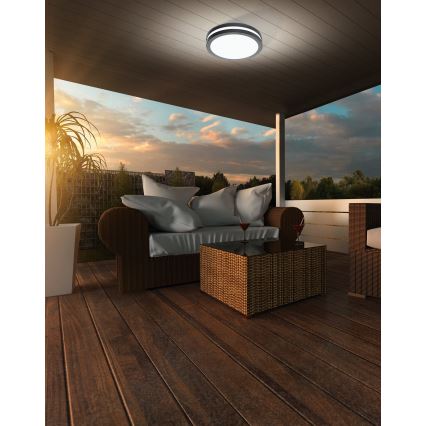 Eglo - Φωτιστικό οροφής μπάνιου dimming LED LOCANA-C LED/14W/230V Bluetooth IP44 ανθρακί