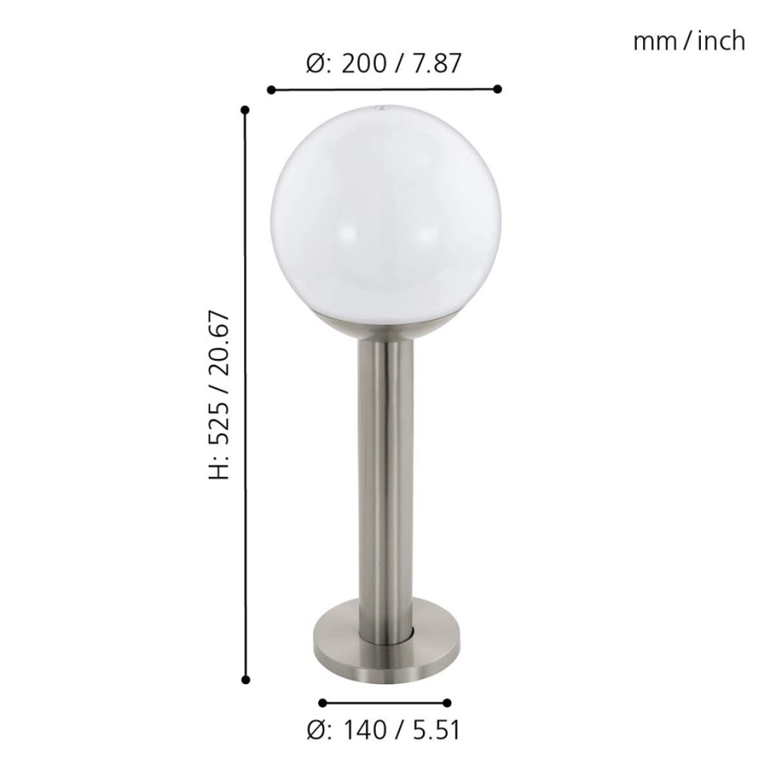 Eglo - Λάμπα dimming LED εξωτερικού χώρου NISIA-C 1xE27/9W/230V 525 mm IP44