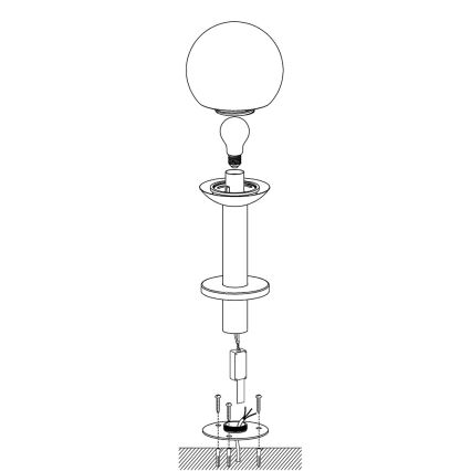 Eglo - Λάμπα dimming LED εξωτερικού χώρου NISIA-C 1xE27/9W/230V 525 mm IP44