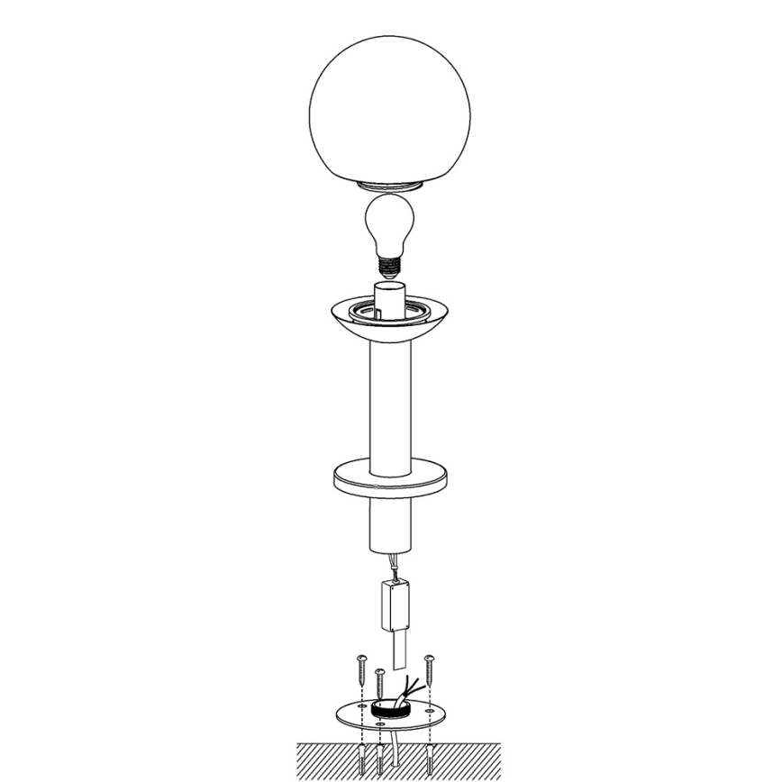 Eglo - Λάμπα dimming LED εξωτερικού χώρου NISIA-C 1xE27/9W/230V 525 mm IP44