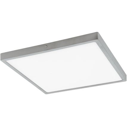 Eglo - LED φωτιστικό οροφής 1xLED/25W/230V ασημί τετράγωνο 40x40 cm
