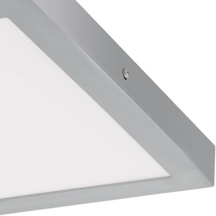 Eglo - LED φωτιστικό οροφής 1xLED/25W/230V ασημί τετράγωνο 40x40 cm