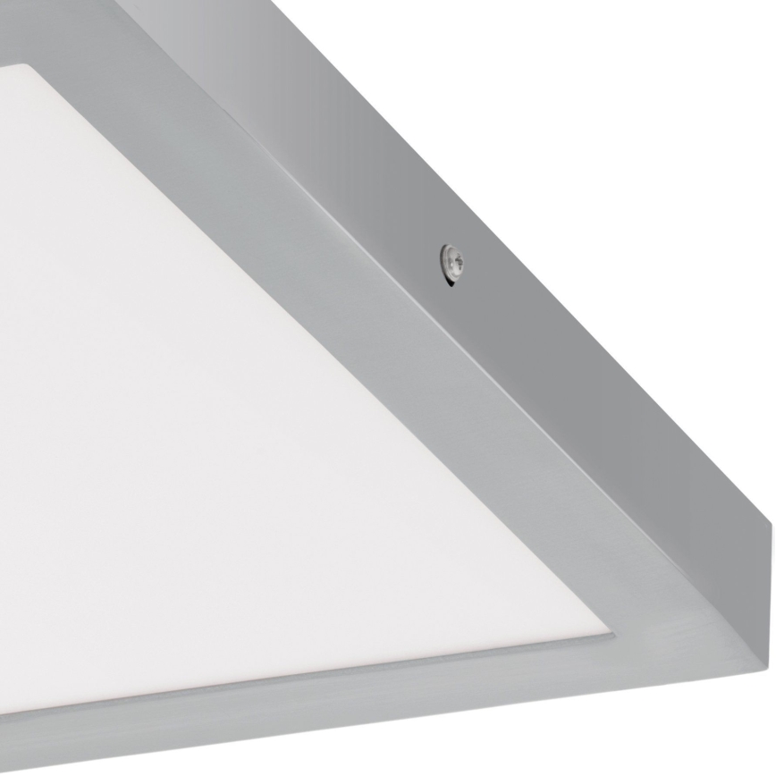 Eglo - LED φωτιστικό οροφής 1xLED/25W/230V ασημί τετράγωνο 40x40 cm