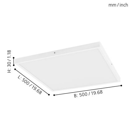 Eglo - Φως οροφής dimmer LED 1xLED/25W/230V