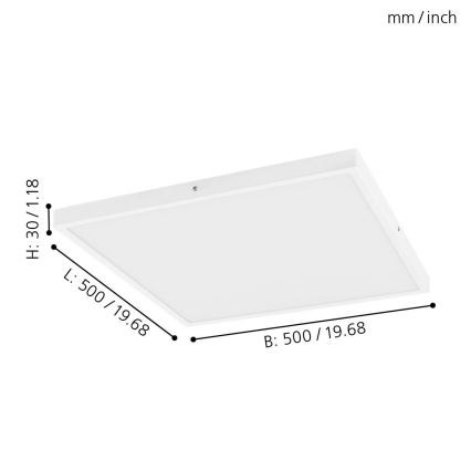 Eglo - Φως οροφής dimmer LED 1xLED/25W/230V