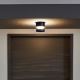 Eglo - Φως τοίχου εξωτερικού χώρου LED LED/11W/230V μαύρο IP44