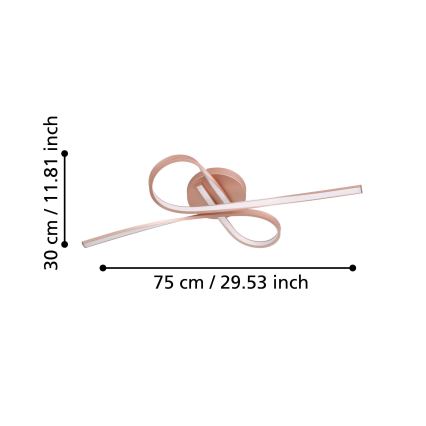Eglo - Συνδεδεμένο πολύφωτο LED 2xLED/11W/230V