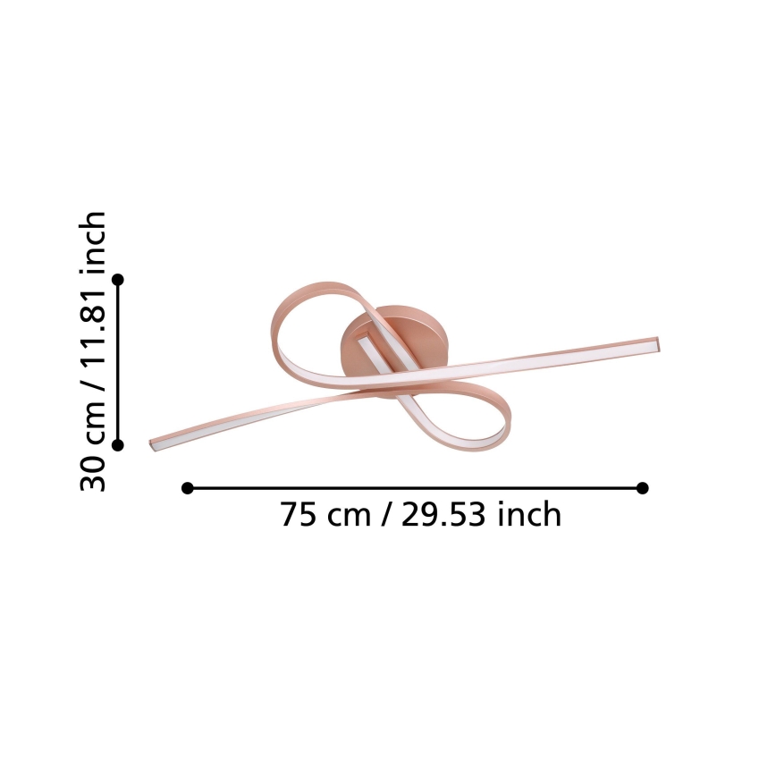 Eglo - Συνδεδεμένο πολύφωτο LED 2xLED/11W/230V