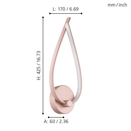 Eglo - Επιτοίχιο φωτιστικό LED/11W/230V