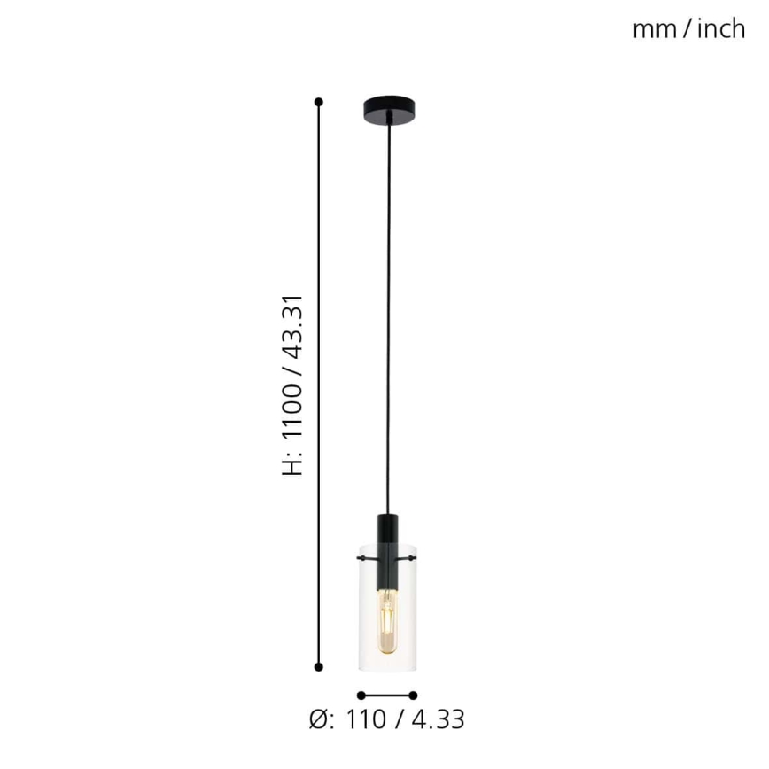 Eglo - Πολύφωτο σε σχοινί 1xE27/60W/230V