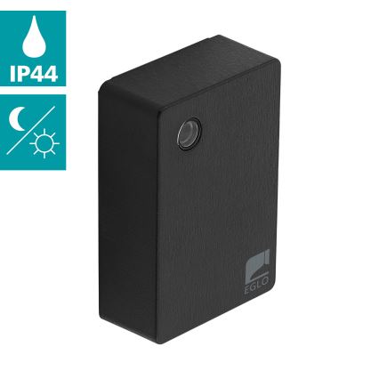 Eglo - Αισθητήρας σούρουπου 2-100 lux μαύρο IP44