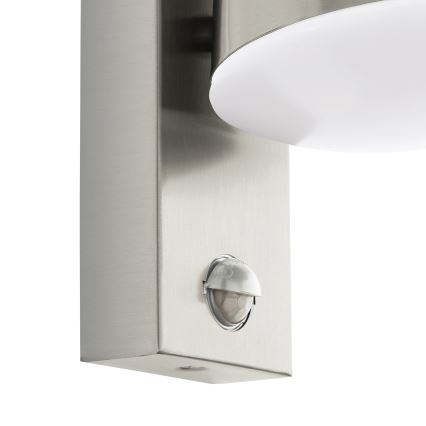 Eglo 97453 - Επιτοίχιο φωτιστικό εξωτερικού χώρου με αισθητήρα CALDIERO 1xE27/10W/230V IP44