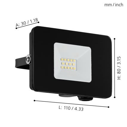 Eglo - Προβολέας LED LED/10W/230V IP65