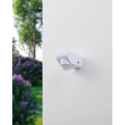 Eglo 97466 - Εξωτερικός αισθητήρας κίνησης και σούρουπου DETECT ME 4 12 m λευκό IP44