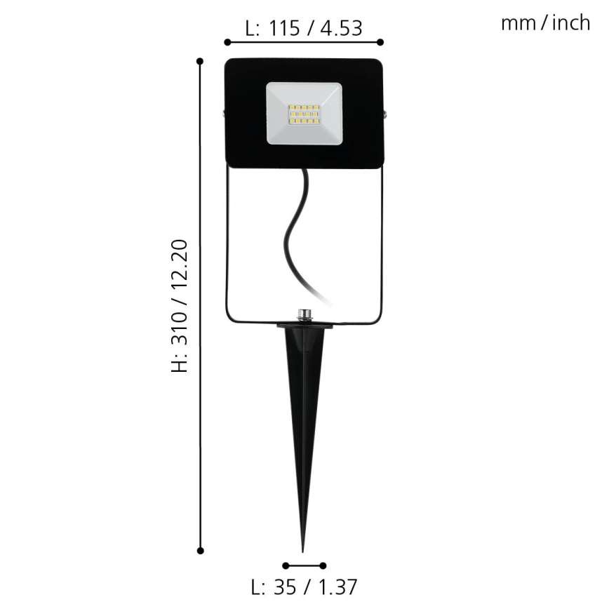 Eglo 97471 - Προβολέας LED FAEDO 4 LED/10W/230V IP44