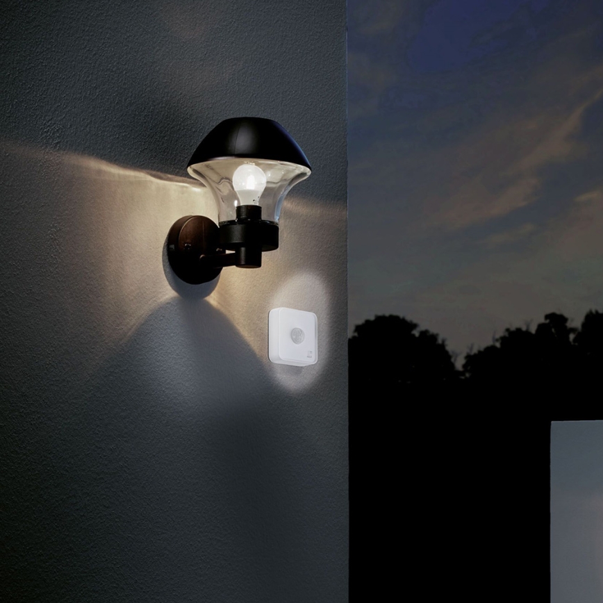 Eglo - Αισθητήρας κίνησης εξωτερικού χώρου CONNECT SENSOR 12 m 3xAA λευκό IP44