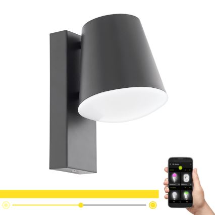 Eglo - LED Ρυθμιζόμενο εξωτερικό επιτοίχιο φωτιστικό CALDIERO-C 1xE27/9W/230V IP44