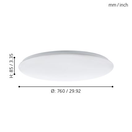 Eglo - Φως οροφής dimmer LED LED/60W/230V