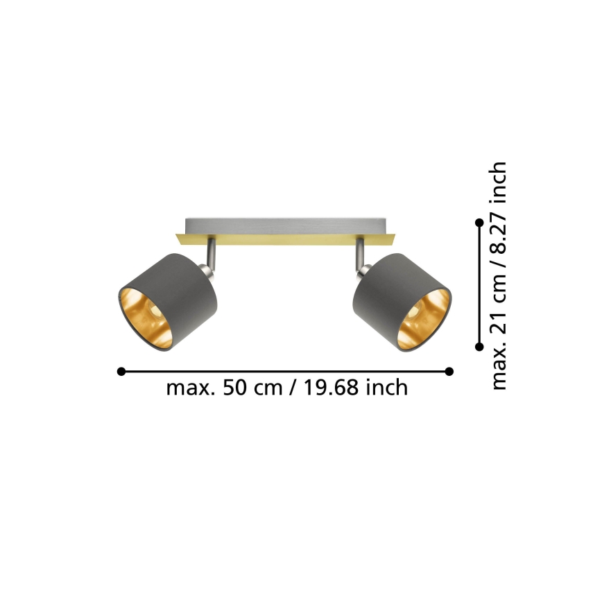 Eglo - Φωτιστικό σποτ 2xE14/10W/230V