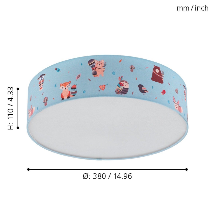 Eglo - Παιδικό φωτιστικό οροφής 2xE27/40W/230V