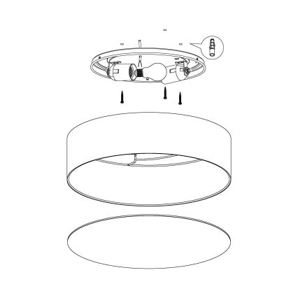 Eglo - Παιδικό φωτιστικό οροφής 2xE27/40W/230V