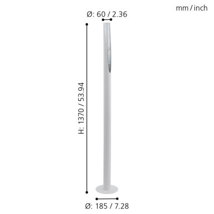 Eglo - Επιδαπέδια λάμπα LED 1xGU10/4,5W/230V