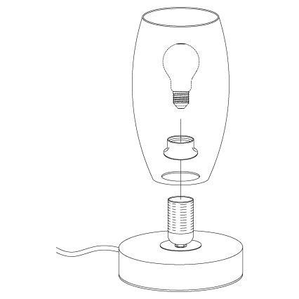 Eglo - Επιτραπέζια λάμπα 1xE27/40W/230V