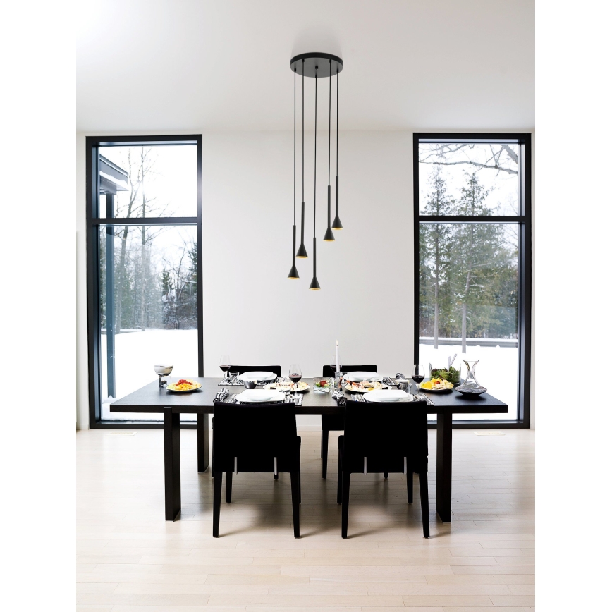 Eglo - Πολύφωτο LED σε σχοινί 5xGU10/5W/230V