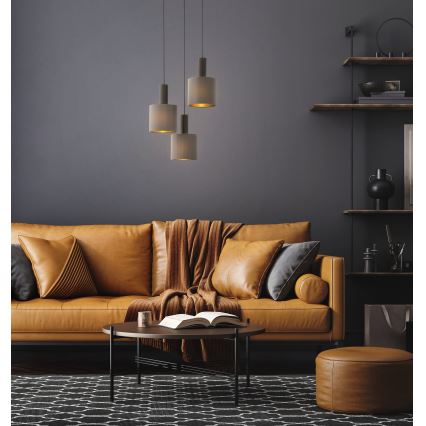 Eglo - Πολύφωτο σε σχοινί 3xE27/60W/230V