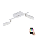 Eglo 97692 - LED RGB Σποτ φωτιστικό PALOMBARE-C 2xLED/5W/230V