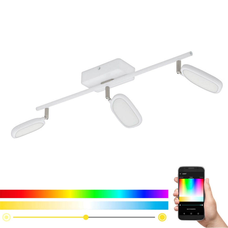 Eglo - LED RGB Σποτ φωτιστικό PALOMBARE-C 3xLED/5W/230V