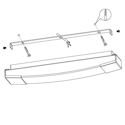 Eglo - Φωτισμός καθρέφτη μπάνιου LED LED/8,3W/230V IP44