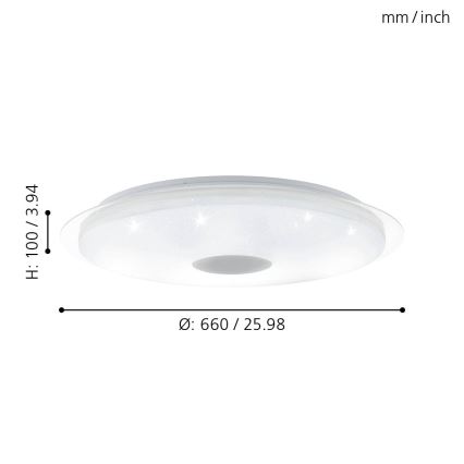 Eglo - Φως οροφής dimmer LED LED/40W/230V