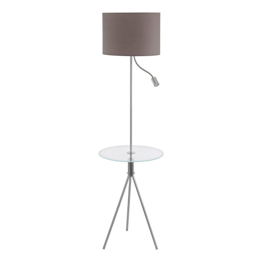 Eglo 97771 - Επιδαπέδια λάμπα με ένα table POLICARA 1xE27/60W/230V+LED/3,5W