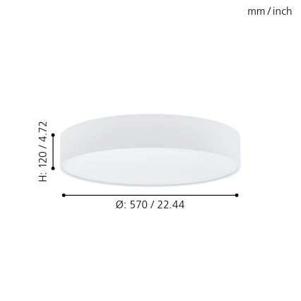 Eglo - Φως οροφής dimmer LED LED/40W/230V