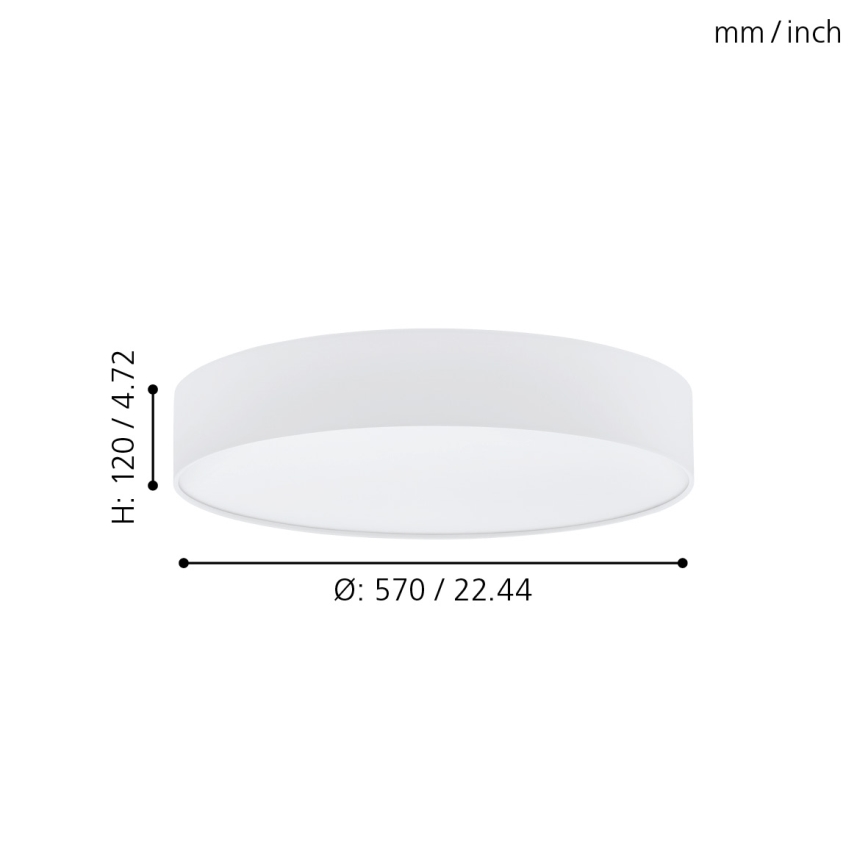 Eglo - Φως οροφής dimmer LED LED/40W/230V