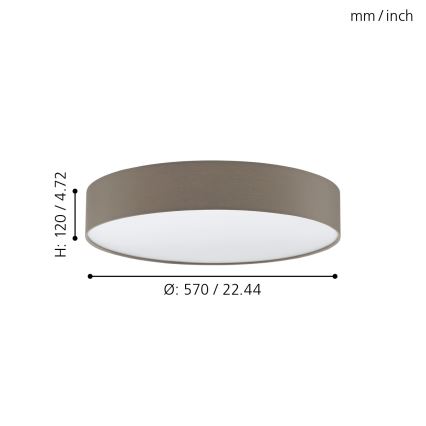 Eglo - Φως οροφής dimmer LED LED/40W/230V