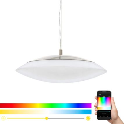 Eglo 97812 - RGB LED ρυθμιζόμενο κρεμαστό φωτιστικό με καλώδιο FRATTINA-C 1xLED/27W/230V