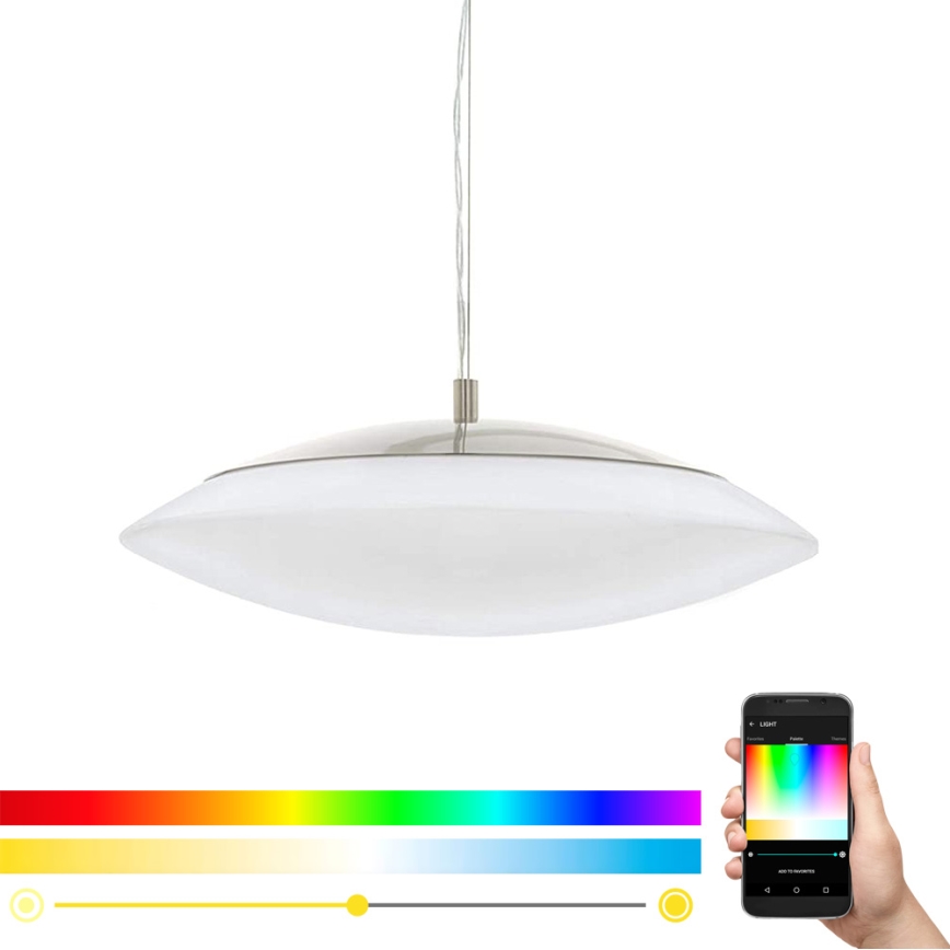 Eglo 97812 - RGB LED ρυθμιζόμενο κρεμαστό φωτιστικό με καλώδιο FRATTINA-C 1xLED/27W/230V