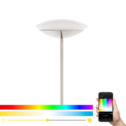 Eglo 97814 - Ρυθμιζόμενο LED RGB επιδαπέδιο φωτιστικό FRATTINA-C 1xLED/18W/230V