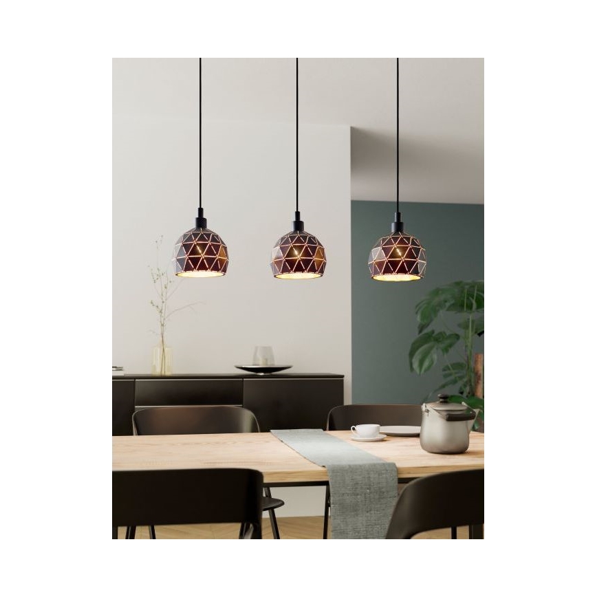 Eglo - Πολύφωτο σε σχοινί 3xE14/40W/230V