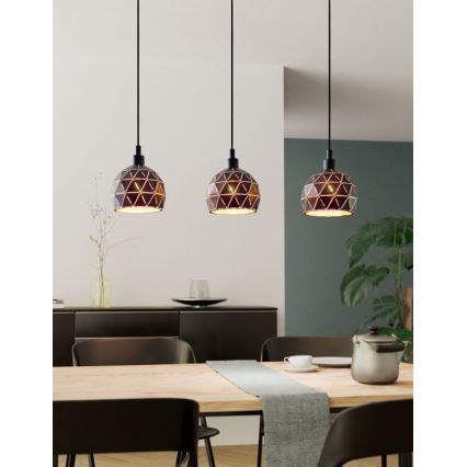 Eglo - Πολύφωτο σε σχοινί 3xE14/40W/230V