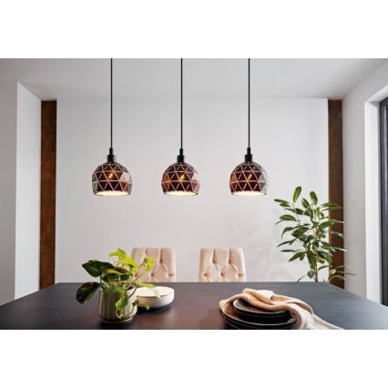 Eglo - Πολύφωτο σε σχοινί 3xE14/40W/230V