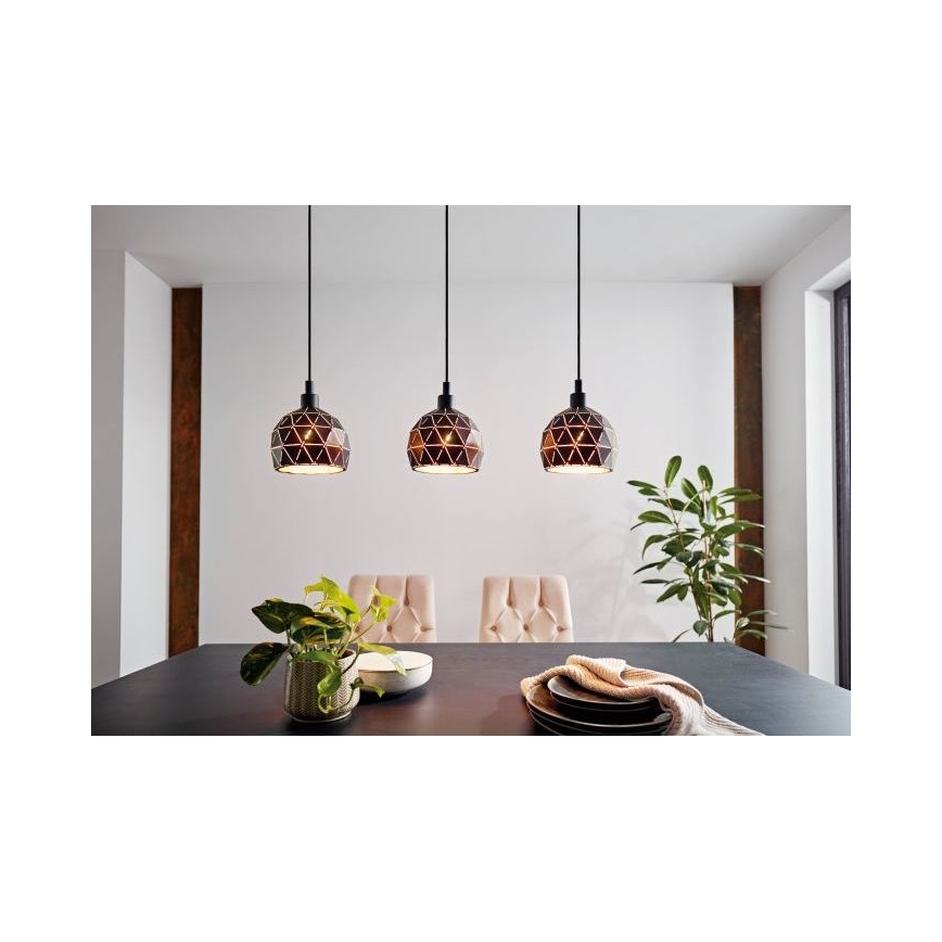 Eglo - Πολύφωτο σε σχοινί 3xE14/40W/230V