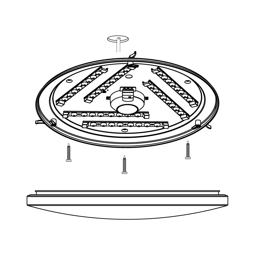 Eglo - Φως οροφής LED LED/33,5W/230V