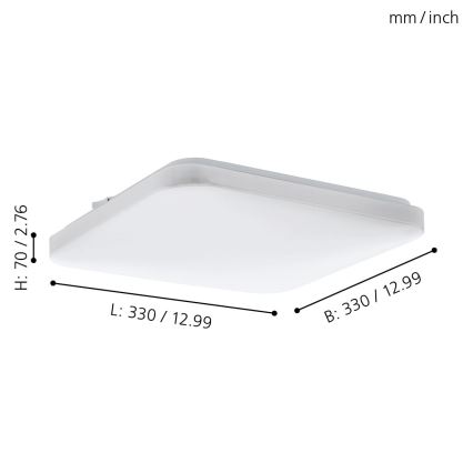 Eglo - Φως οροφής LED LED/14,6W/230V