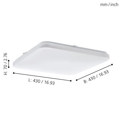 Eglo - Φως οροφής LED LED/33,5W/230V
